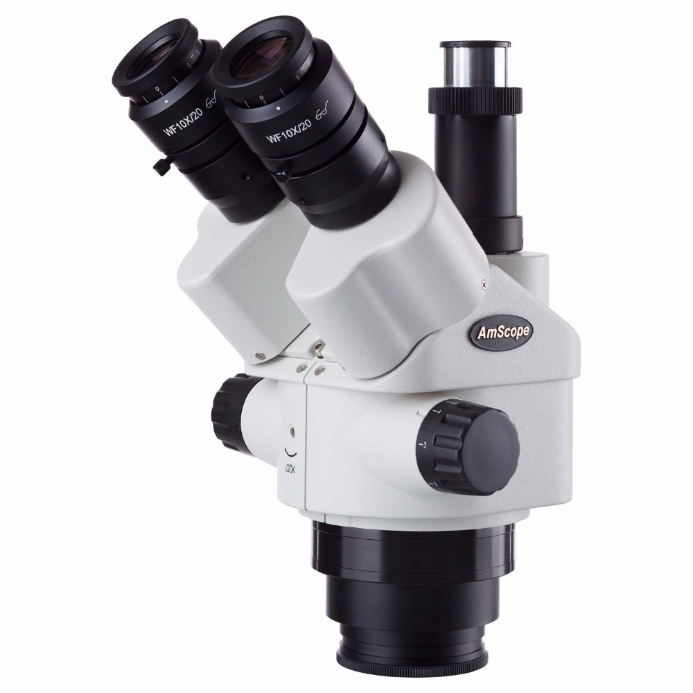 Amscope Microscope Stereo 7X-45X - Tête de microscope stéréo à zoom