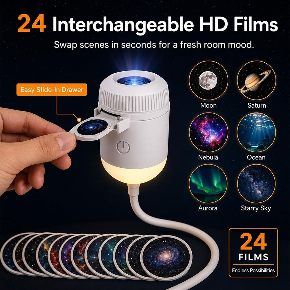Projecteur rotatif de ciel éto - Planetarium Projector Home avis et prix